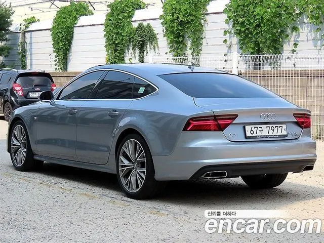 AUDI A7 2016 — 58 793 км, серебристо-серый, Корея — под ключ — фото 3