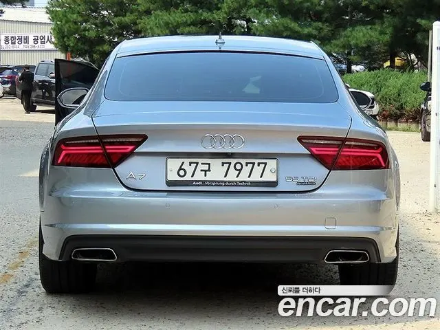 AUDI A7 2016 — 58 793 км, серебристо-серый, Корея — под ключ — фото 4