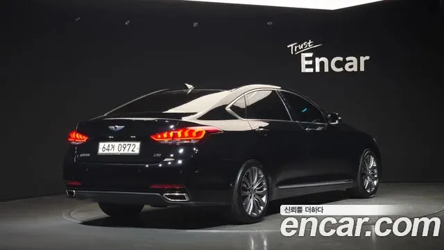 HYUNDAI GENESIS DH 2016 — 111 734 км, чёрный, Корея — под ключ — фото 2