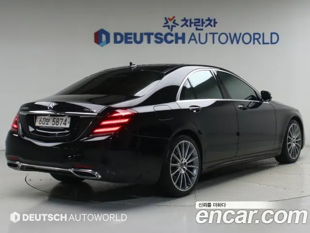 MERCEDES-BENZ S-CLASS W222 2018 — 84 491 км, чёрный, Корея — под ключ — фото 2