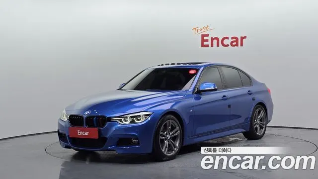BMW 3 SERIES 2018 — 120 161 км, синий, Корея — под ключ — фото 1