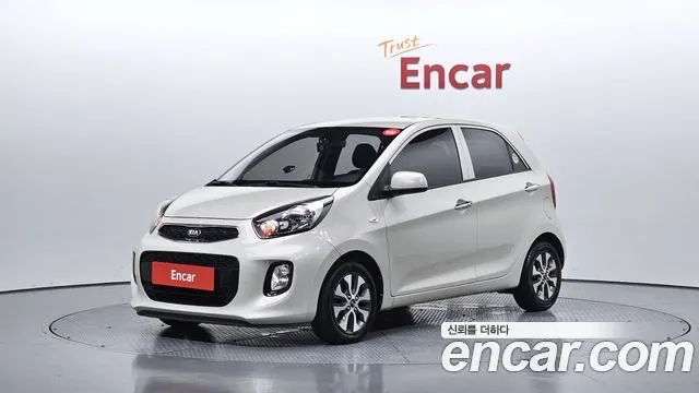 KIA MORNING 2016 — 74 105 км, белый-перламутр, Корея — под ключ — фото 1