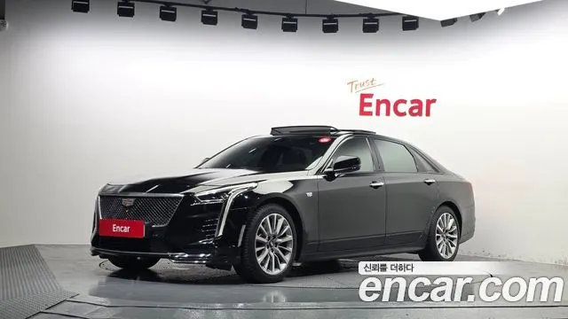 CADILLAC CT6 2019 — 99 577 км, чёрный, Корея — под ключ — фото 1