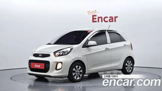 KIA MORNING 2016 — 67 263 км, белый-перламутр, Корея — под ключ — фото 1