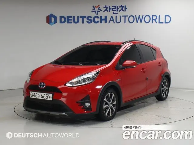 TOYOTA PRIUS C 2020 — 71 023 км, красный, Корея — под ключ — фото 11