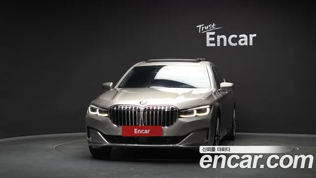 BMW 7 SERIES 2021 — 132 253 км, светло-золотистый, Корея — под ключ — фото 3