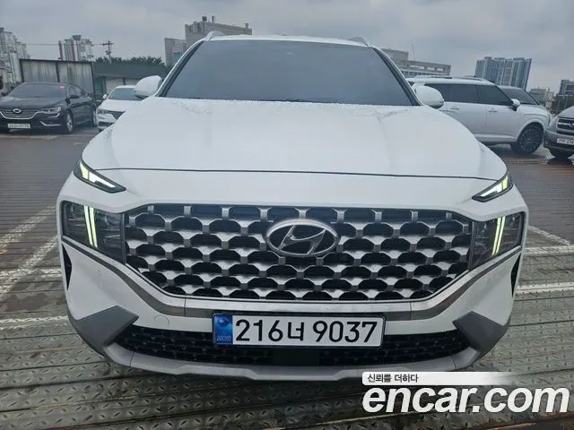 HYUNDAI SANTA FE 2022 — 102 310 км, белый, Корея — под ключ — фото 1