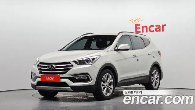 HYUNDAI SANTA FE 2013 — 154 099 км, белый-перламутр, Корея — под ключ — фото 1