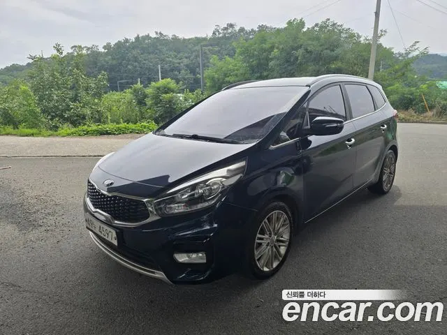 KIA CARENS 2017 — 122 626 км, синий, Корея — под ключ — фото 1