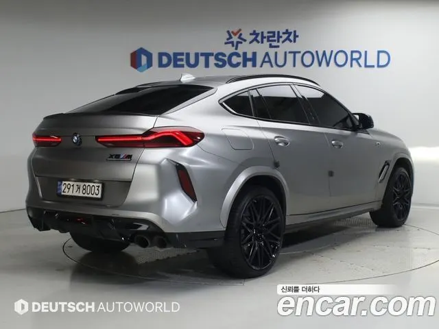 BMW X6M 2021 — 107 640 км, серебристо-серый, Корея — под ключ — фото 2