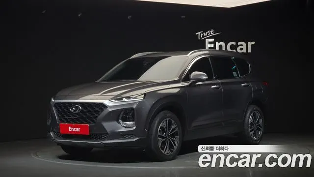 HYUNDAI SANTA FE 2019 — 107 668 км, серый, Корея — под ключ — фото 1