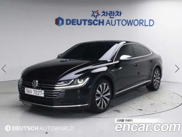 VOLKSWAGEN ARTEON 2019 — 119 364 км, чёрный, Корея — под ключ — фото 1