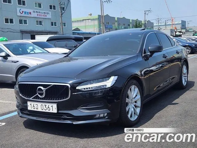 VOLVO S90 2017 — 219 000 км, чёрный, Корея — под ключ — фото 2