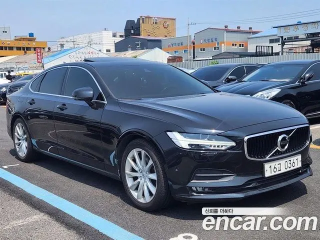 VOLVO S90 2017 — 219 000 км, чёрный, Корея — под ключ — фото 3