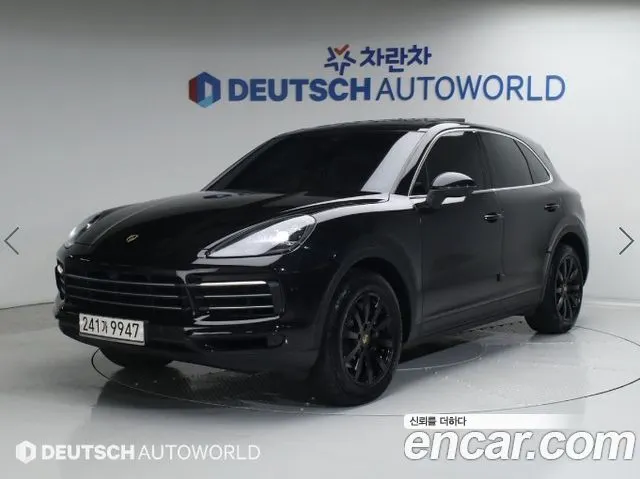 PORSCHE CAYENNE 2020 — 131 856 км, чёрный, Корея — под ключ — фото 1
