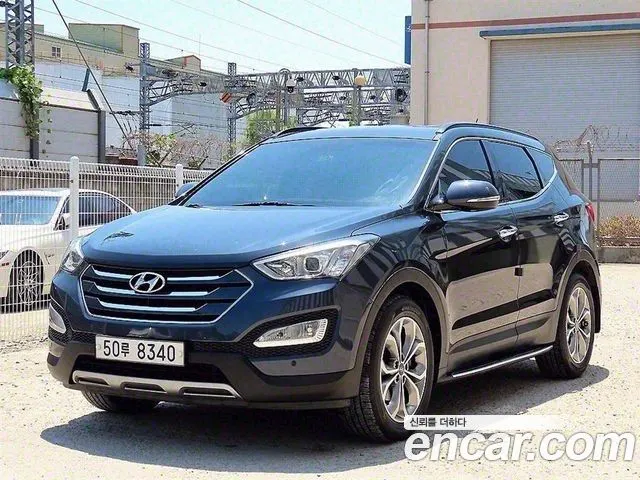 HYUNDAI SANTA FE 2015 — 191 191 км, синий, Корея — под ключ — фото 2