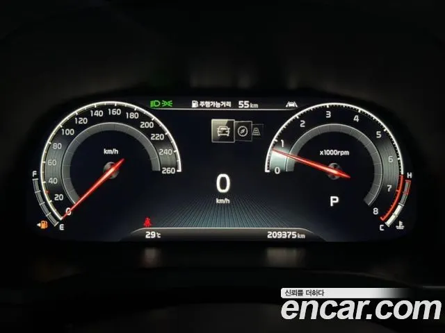 KIA K7 PREMIER 2020 — 209 371 км, чёрный, Корея — под ключ — фото 9