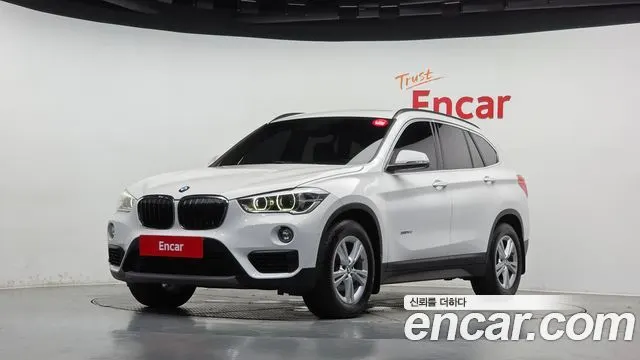 BMW X1 2017 — 115 727 км, белый, Корея — под ключ — фото 1