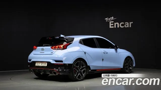 HYUNDAI VELOSTER 2019 — 89 591 км, голубой, Корея — под ключ — фото 2