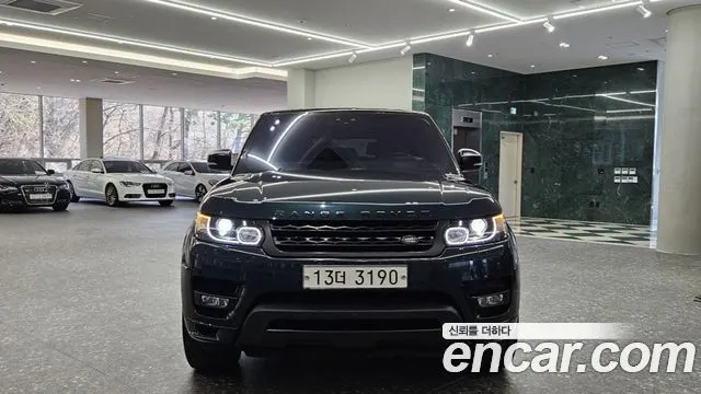 LAND ROVER RANGE ROVER SPORT 2017 — 98 894 км, тёмно-зелёный, Корея — под ключ — фото 3
