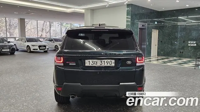 LAND ROVER RANGE ROVER SPORT 2017 — 98 894 км, тёмно-зелёный, Корея — под ключ — фото 4