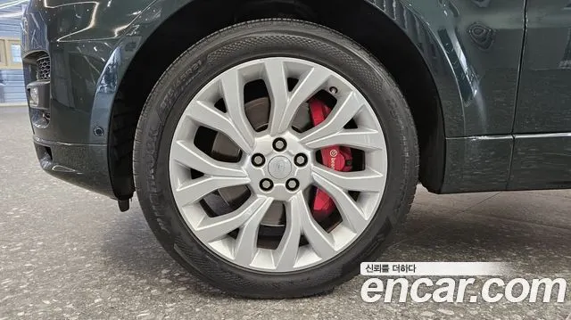 LAND ROVER RANGE ROVER SPORT 2017 — 98 894 км, тёмно-зелёный, Корея — под ключ — фото 5