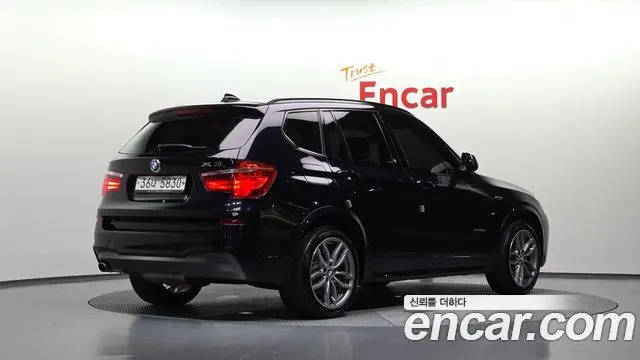 BMW X3 2017 — 80 139 км, синий, Корея — под ключ — фото 2
