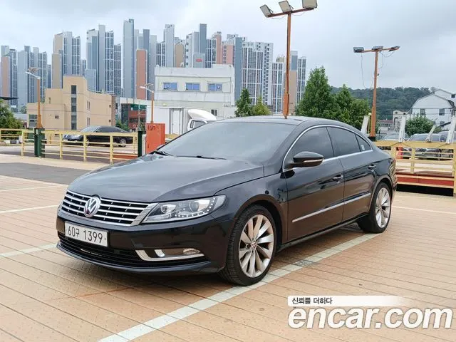 VOLKSWAGEN CC 2013 — 240 000 км, чёрный, Корея — под ключ — фото 1