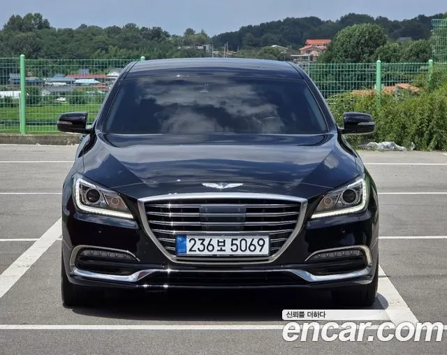 GENESIS G80 2017 — 89 000 км, чёрный, Корея — под ключ — фото 1