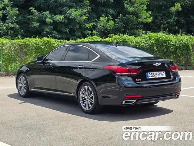 GENESIS G80 2017 — 89 000 км, чёрный, Корея — под ключ — фото 3