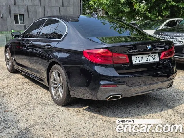 BMW 5 SERIES 2018 — 150 035 км, синий, Корея — под ключ — фото 4