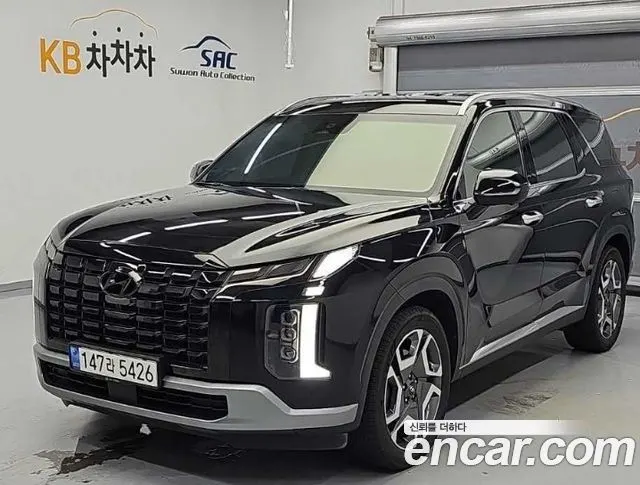 HYUNDAI PALISADE 2023 — 65 528 км, чёрный, Корея — под ключ — фото 1