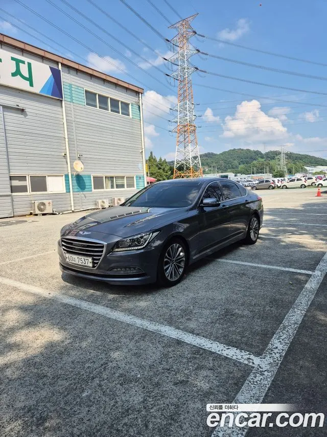 HYUNDAI GENESIS DH 2015 — 177 701 км, серебристо-серый, Корея — под ключ — фото 1