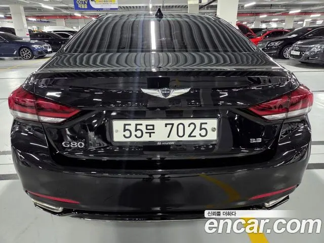 GENESIS G80 2018 — 114 500 км, чёрный, Корея — под ключ — фото 6