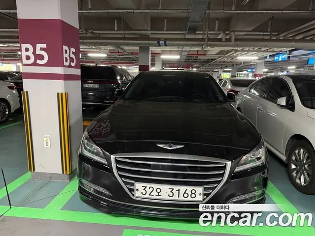 HYUNDAI GENESIS DH 2014 — 126 000 км, чёрный, Корея — под ключ — фото 3