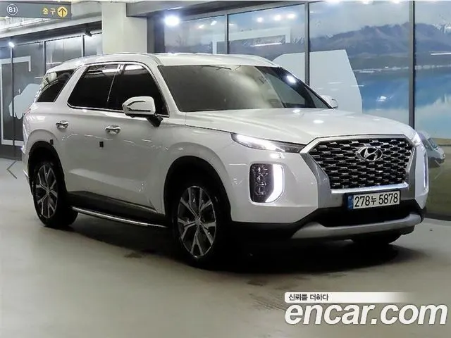 HYUNDAI PALISADE 2022 — 92 300 км, белый, Корея — под ключ — фото 1