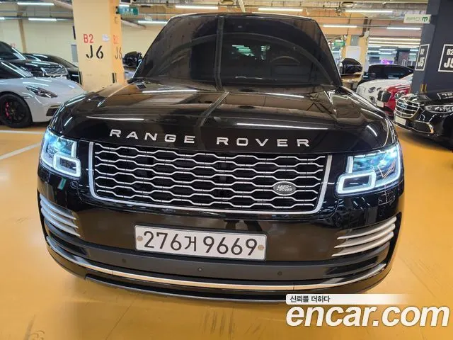 LAND ROVER RANGE ROVER 2019 — 100 000 км, чёрный, Корея — под ключ — фото 1