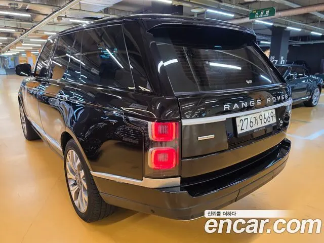 LAND ROVER RANGE ROVER 2019 — 100 000 км, чёрный, Корея — под ключ — фото 4