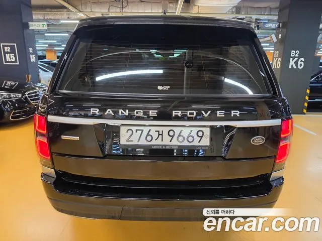 LAND ROVER RANGE ROVER 2019 — 100 000 км, чёрный, Корея — под ключ — фото 5