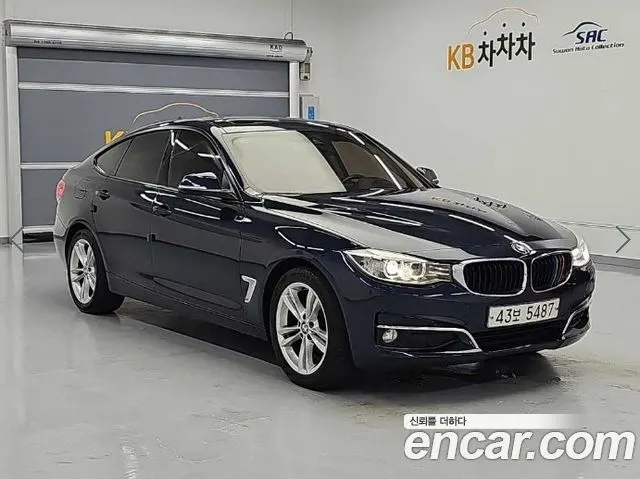 BMW 3 SERIES GT 2015 — 148 262 км, синий, Корея — под ключ — фото 4