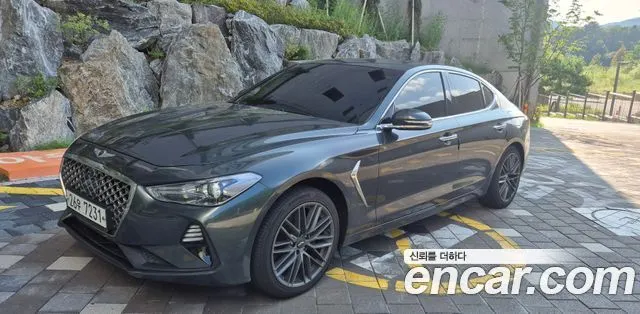 GENESIS G70 2019 — 82 700 км, бирюзовый, Корея — под ключ — фото 1