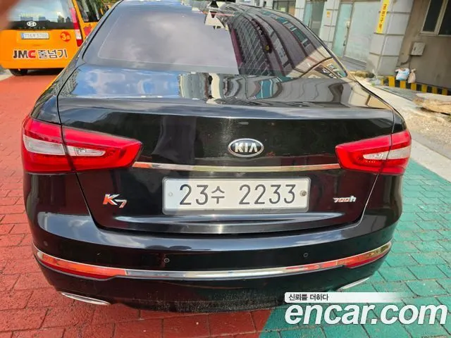 KIA K7 HYBRID 2015 — 177 600 км, чёрный, Корея — под ключ — фото 2