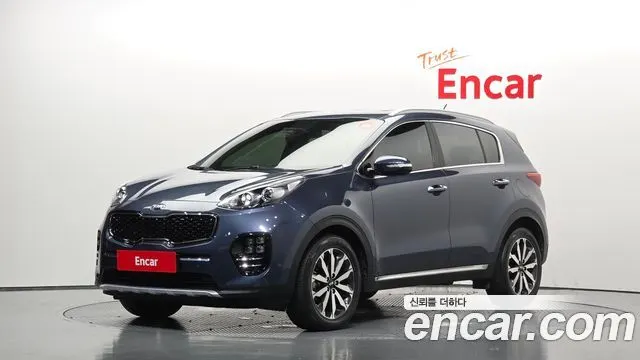 KIA SPORTAGE 2016 — 191 477 км, синий, Корея — под ключ — фото 1