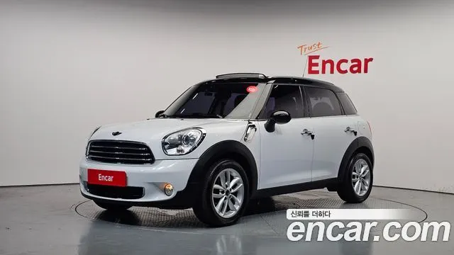 MINI COOPER D COUNTRYMAN 2014 — 87 881 км, белый, Корея — под ключ — фото 1