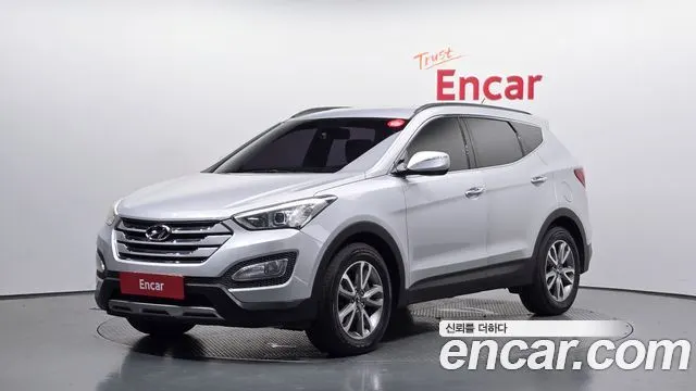 HYUNDAI SANTA FE 2014 — 247 745 км, серебристо-серый, Корея — под ключ — фото 1