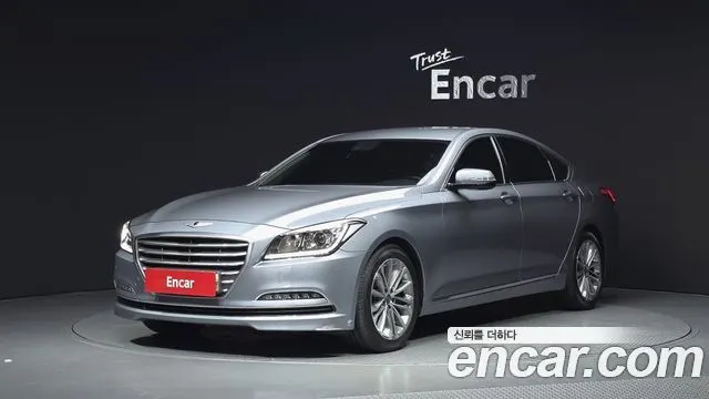 HYUNDAI GENESIS DH 2016 — 123 982 км, серебристо-серый, Корея — под ключ — фото 1