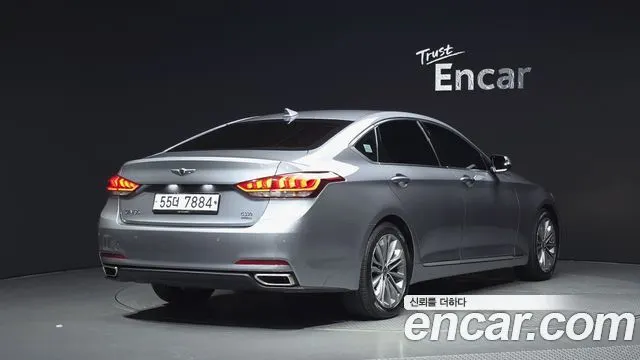 HYUNDAI GENESIS DH 2016 — 123 982 км, серебристо-серый, Корея — под ключ — фото 2
