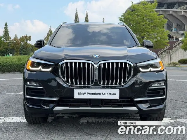 BMW X5 2021 — 54 744 км, чёрный, Корея — под ключ — фото 3