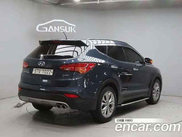 HYUNDAI SANTA FE 2015 — 151 849 км, синий, Корея — под ключ — фото 4