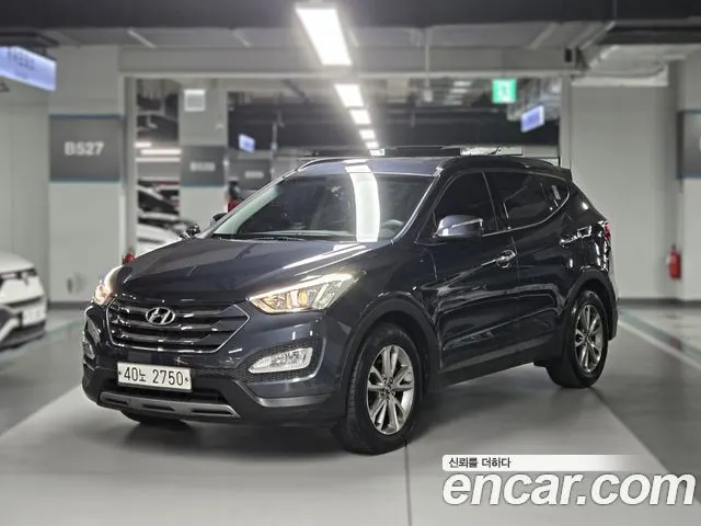 HYUNDAI SANTA FE 2014 — 170 290 км, синий, Корея — под ключ — фото 1